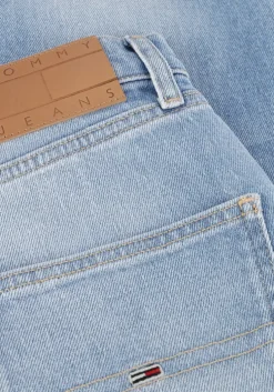 lichtblauwe tommy jeans straight leg jeans layla hr slim straight ch0115