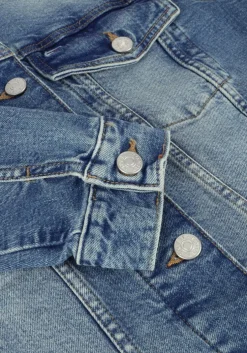 lichtblauwe tommy jeans spijkerjas classic trucker jacket ai8113