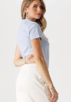 lichtblauwe tommy jeans t-shirt tjw reg badge tee