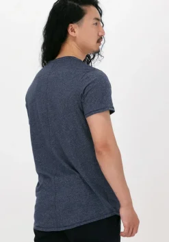 lichtblauwe tommy jeans t-shirt tjm slim jaspe c neck