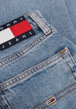 lichtblauwe tommy jeans wide jeans claire hr wd ai4116