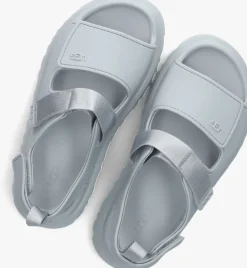 lichtblauwe ugg platte sandalen k goldenglow