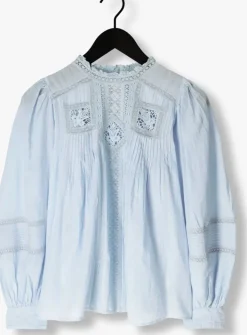 lichtblauwe vanessa bruno blouses calin