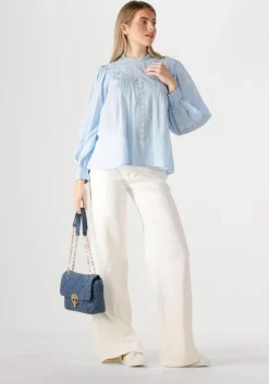 lichtblauwe vanessa bruno blouses calin