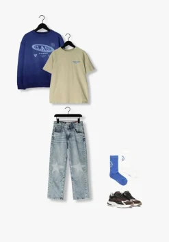 lichtblauwe vingino straight leg jeans gino laser