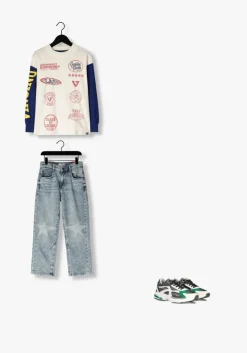 lichtblauwe vingino straight leg jeans gino laser