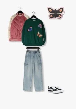 lichtblauwe vingino wide jeans cato cargo