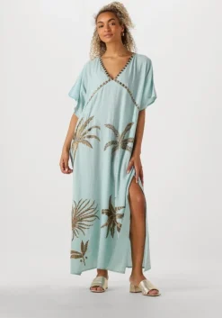 lichtblauwe wild maxi jurk annie