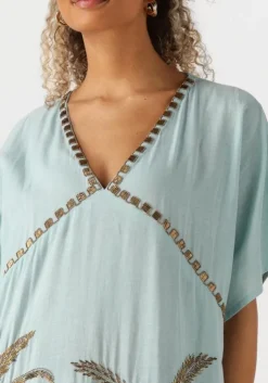 lichtblauwe wild maxi jurk annie