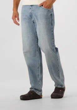 lichtblauwe woodbird straight leg jeans wbleroy arctic jeans