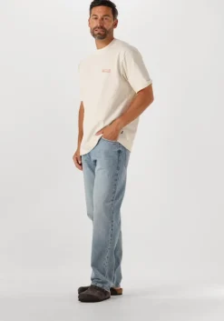 lichtblauwe woodbird straight leg jeans wbleroy arctic jeans