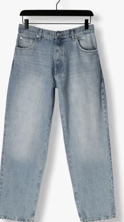lichtblauwe woodbird straight leg jeans wbleroy arctic jeans
