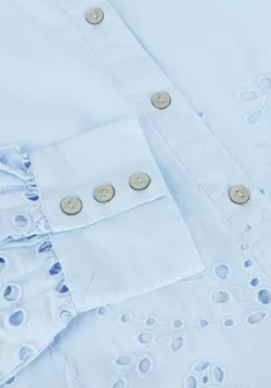 lichtblauwe y.a.s. blouses yasluma ls shirt s. noos