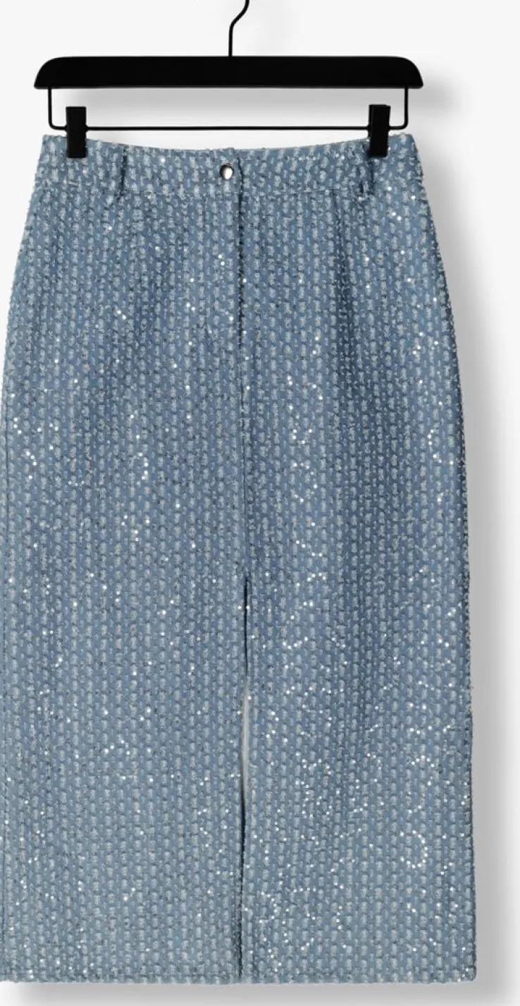 lichtblauwe y.a.s. midirok yasleodis hw midi skirt - show