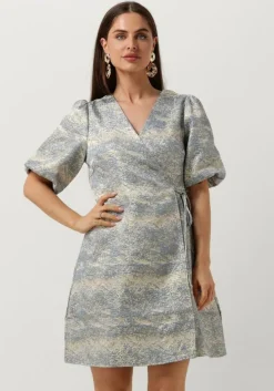 lichtblauwe y.a.s. mini jurk yasclera ss dress