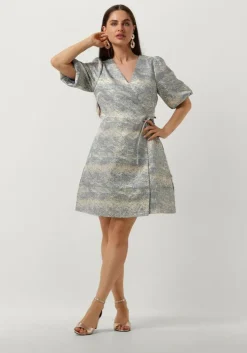 lichtblauwe y.a.s. mini jurk yasclera ss dress