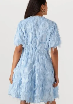 lichtblauwe y.a.s. mini jurk yaspazylla dress