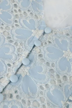 lichtblauwe y.a.s. mini jurk yasbeauty sl dress