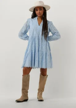 lichtblauwe y.a.s. mini jurk yasholi ls dress s.