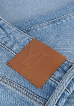 lichtblauwe y.a.s. straight leg jeans yaszeo mw gf ankle jeansd