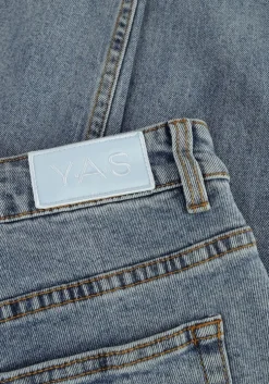 lichtblauwe y.a.s. straight leg jeans yasalena mw straight jeans