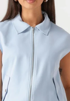 lichtblauwe ydence gilet gilet danielle