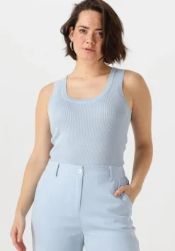 lichtblauwe ydence top knitted top keely