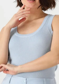 lichtblauwe ydence top knitted top keely