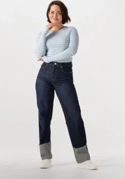 lichtblauwe ydence t-shirt knitted top devina