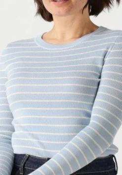 lichtblauwe ydence t-shirt knitted top devina