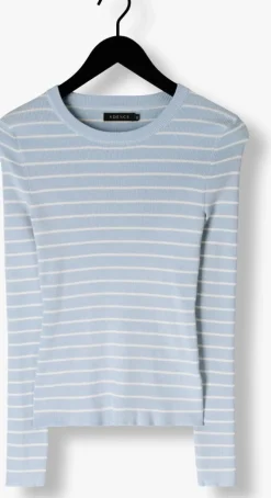 lichtblauwe ydence t-shirt knitted top devina