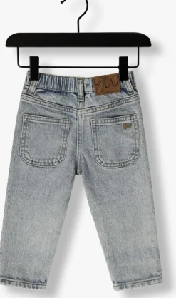 lichtblauwe your wishes mom jeans stretch denim baggy jeans