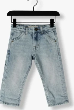 lichtblauwe your wishes straight leg jeans denim worker jeans