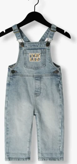 lichtblauwe your wishes straight leg jeans denim dungaree