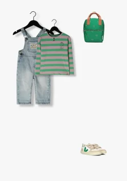 lichtblauwe your wishes straight leg jeans denim dungaree