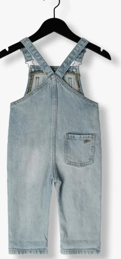 lichtblauwe your wishes straight leg jeans denim dungaree