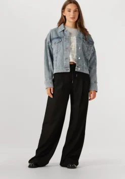 lichtgrijze alix the label trui ladies knitted soft sweater