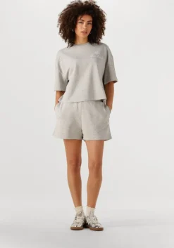 lichtgrijze alix the label t-shirt ladies knitted sweat t-shirt