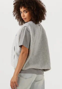 lichtgrijze american vintage gilet hoktown