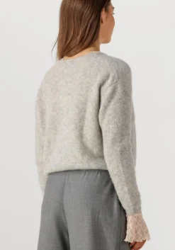 lichtgrijze american vintage vest vitow cardigan