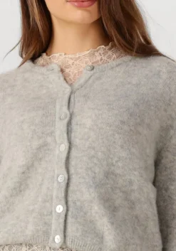 lichtgrijze american vintage vest vitow cardigan