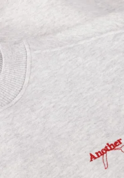 lichtgrijze another label sweater jaxy flower sweat