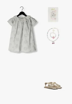 lichtgrijze baje studio mini jurk lousa
