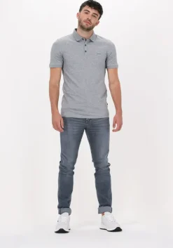 lichtgrijze boss orange polo passenger