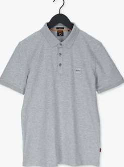 lichtgrijze boss orange polo passenger