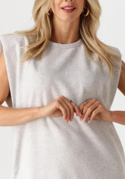 lichtgrijze by-bar mini jurk didi sweat dress