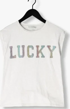 lichtgrijze by-bar t-shirt thelma lucky rainbow top