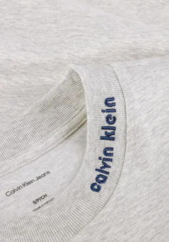 lichtgrijze calvin klein t-shirt a-cooling jersey relaxed tee