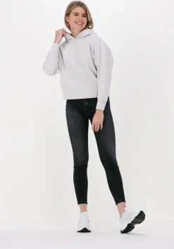 lichtgrijze calvin klein trui micro branding hoodie