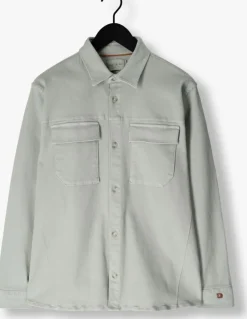 lichtgrijze cast iron overshirt cf twill overshirt